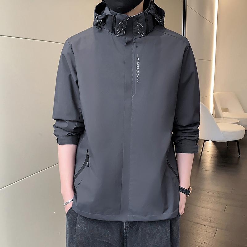 Chaqueta informal para hombre y mujer, abrigo cortavientos impermeable y a prueba de viento, moda coreana, primavera y otoño