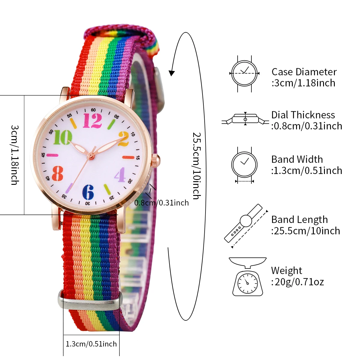 4 Teile/satz Damenuhr Casual Nylon Band Analog Quarz Uhren Liebe Perlen Armbänder Set