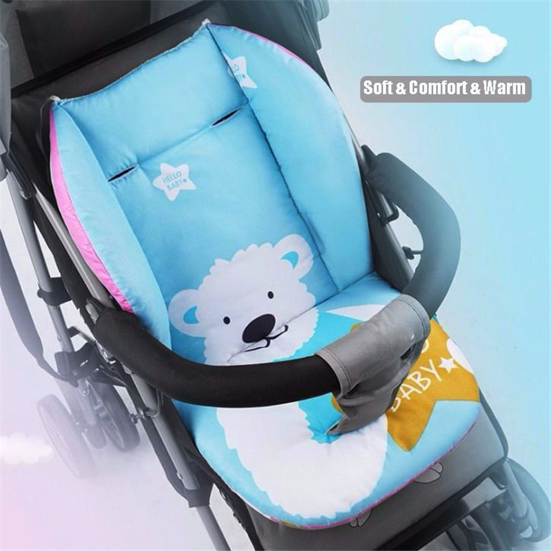 Cojín para asiento de bebé, almohadilla suave para asientos de trona para niños, tela de algodón, fundas para sillas de alimentación infantil, estera, accesorios para cochecito de bebé
