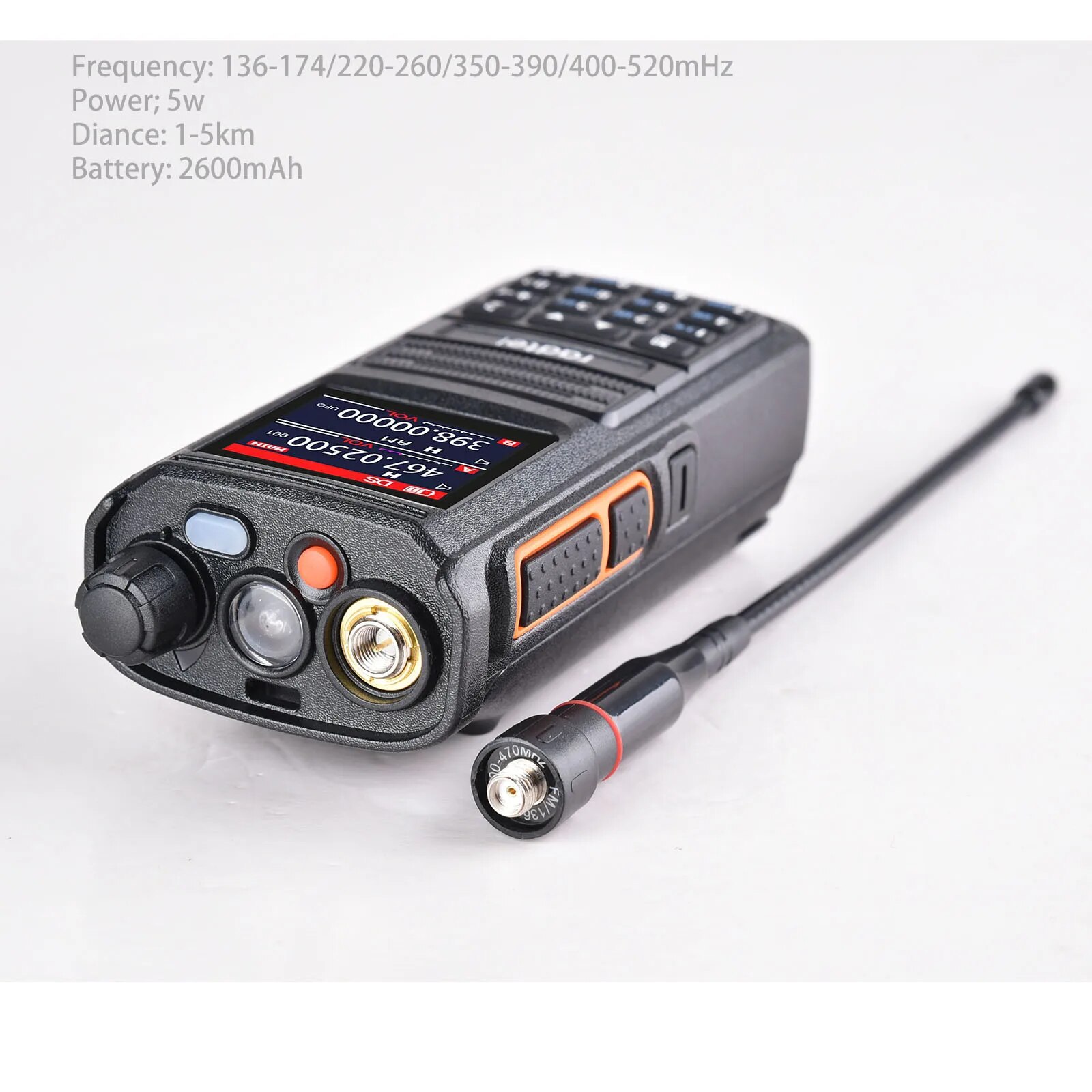 Radtel RT-470X Full Band Ham Radio 256 Kanaal Air Band Bidirectionele Radio USB-C Luchtvaart Noaa Politie Marine Amateur Ht Scanner Roger