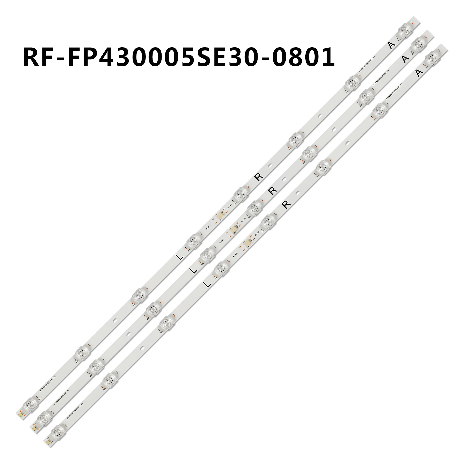 Led hintergrund beleuchtung streifen 8led für xiaomi mi 4s L43M5-5ARU RF-FP430005SE30-0801 a5 70401-01023 hv430qubh