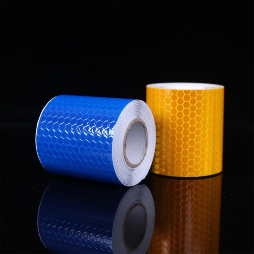 1 pz 5cm x 3m Cinta Reflectante riflettente tessuto riflettente Reflex Adhesiva Auto Car Film Crystal Honeycomb 30 Mm