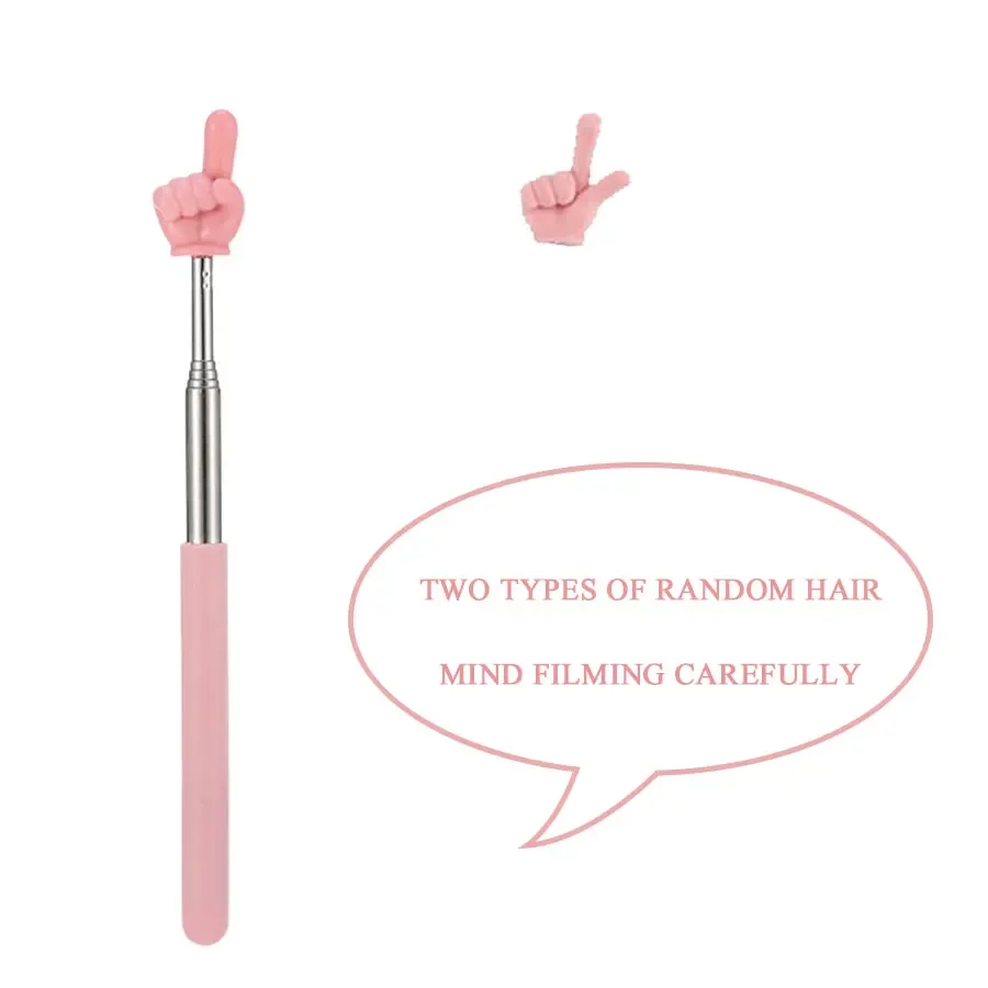 Stainless Steel Pointer Parent-child Finger Stick Telescopic Rod Finger Design Children's Commemorative Tool