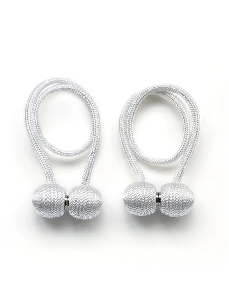 Correas para cortinas, hebillas de cuerda, hebillas para cortinas, cuerdas para almacenamiento de cortinas de cama, ganchos magnéticos para atar, accesorios 2 uds.