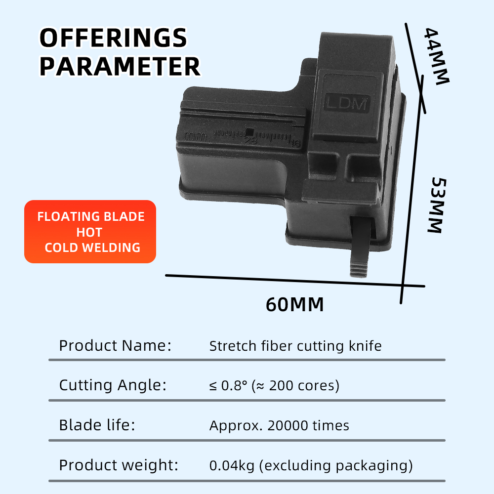 SAIVXIAN MINI Optical Fiber Cleaver ABS Small High Precision Fiber Cutter Cable Cold Connection Cutting Tool