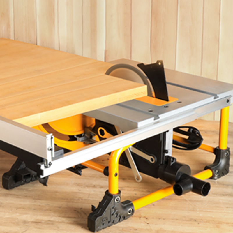 KOMIYA 테이블 톱 210mm 8 인치 목재 절단 톱 연장 테이블이있는 먼지가없는 작업장 용 휴대용 목공 기계