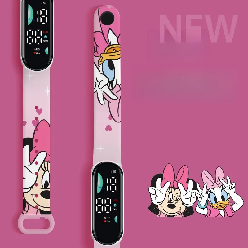 Disney eletrônico digital display led relógios relógio infantil moda relógios presente do feriado crianças relógios