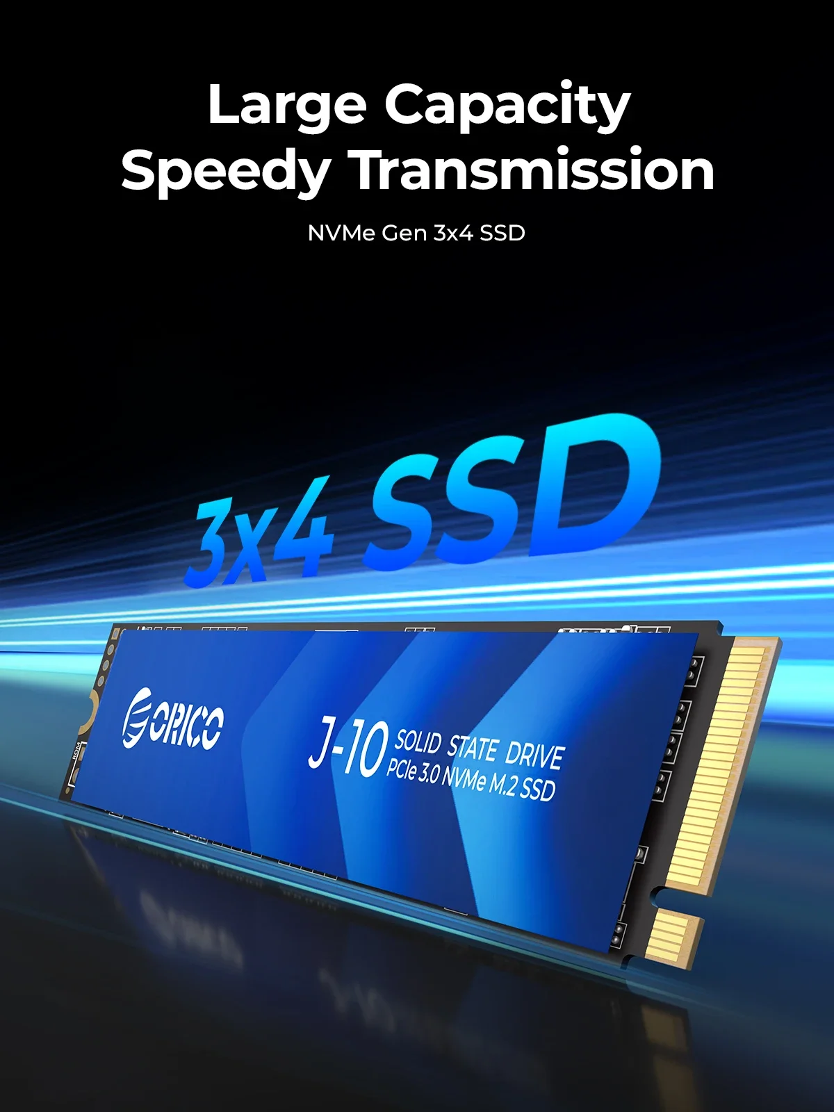 オリコ J10 M.2 NVMe SSD PCIe 3.0 SSD 3100MB/S M.2 M キー 2280 内蔵ソリッドステートドライブオーディオエディター用 1TB 2TB 4TB