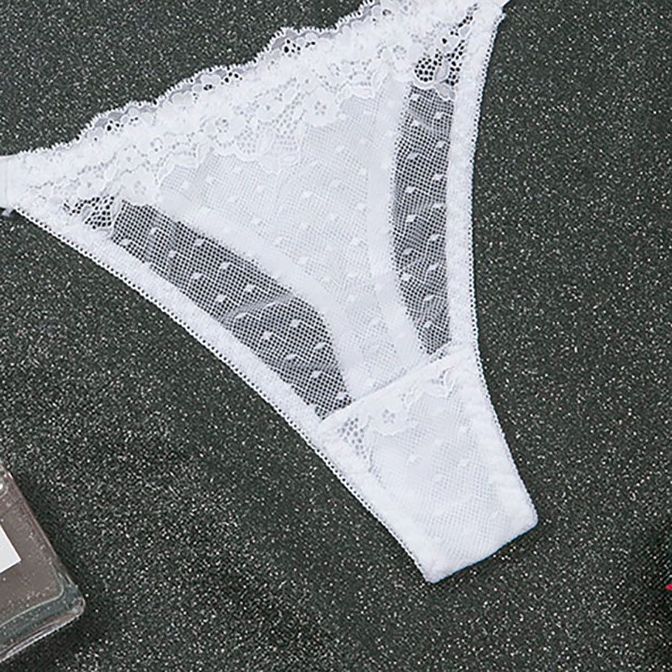 Элегантные модные женские трусики из кружева и сверкающих кристаллов, идеально подходящие для соблазнительной и удобной повседневной носки