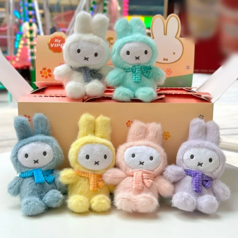 Novo genuíno miffy bonito caixa cega pingente macaron série mochila pingente boneca brinquedos acessórios decorativos presente para crianças