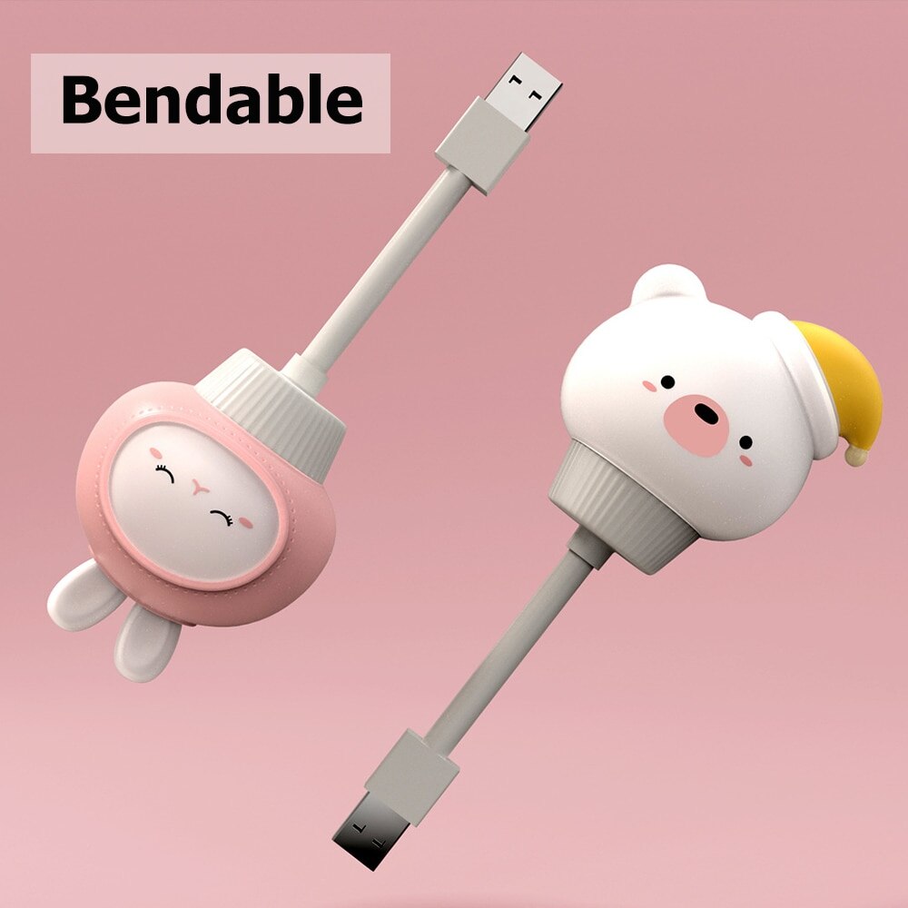 Lampka nocna USB LED Chlidren Cute Cartoon lampka nocna miś pisklę kotek pilot do dekoracja sypialni dziecka lampka nocna