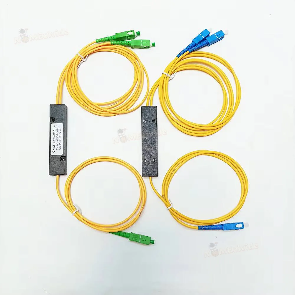 SC APC/UPC 1X2 FBT Cable de fibra óptica manga tipo cónico divisor ordenador 1 punto 2 caja divisora de fibra óptica cónica 1 a 2