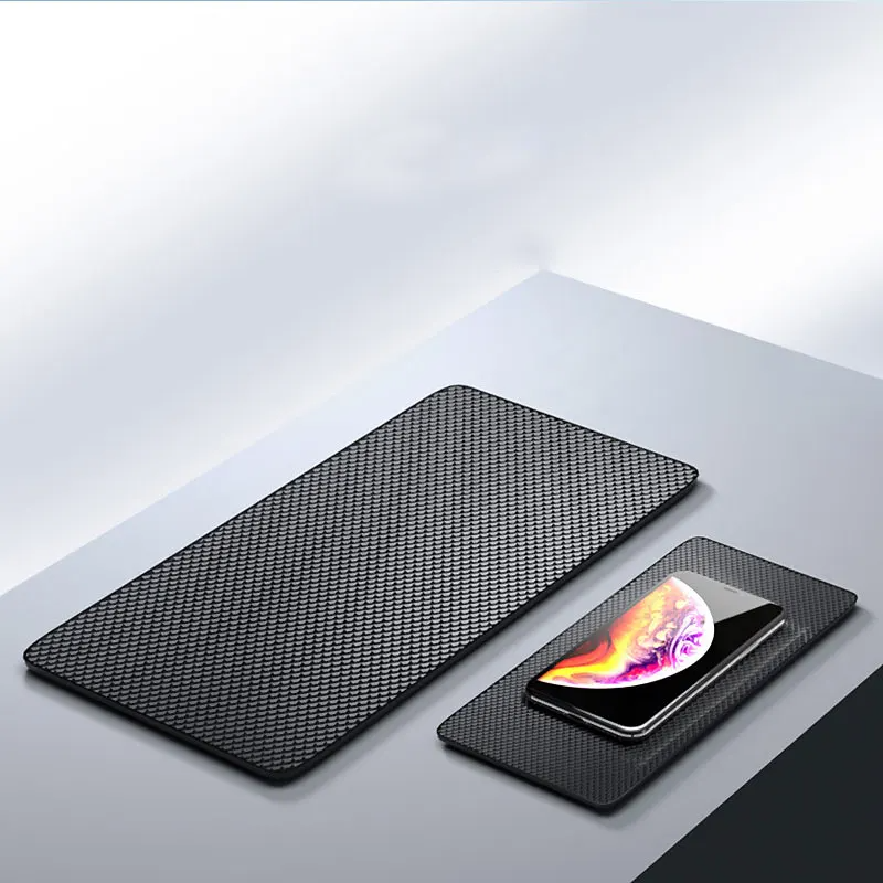 Grand tapis collant antidérapant en PVC pour tableau de bord de voiture 40x20cm, tapis de rangement antidérapant en Silicone, tapis collant antidérapant pour porte-clés de téléphone