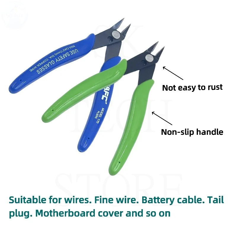 5inch Precision Diagonal Pliers Cutting Pliers For Wire Cable Cutter High Hardness HDR 56-58 Electronic Repair Hand Tools