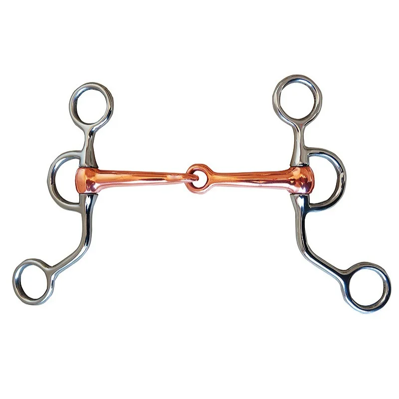 105/115/125/127/135 มม.สแตนเลส Horse Gag Bit Snaffle กัดม้า Chew Horse อุปกรณ์การฝึกอบรม Equestrian