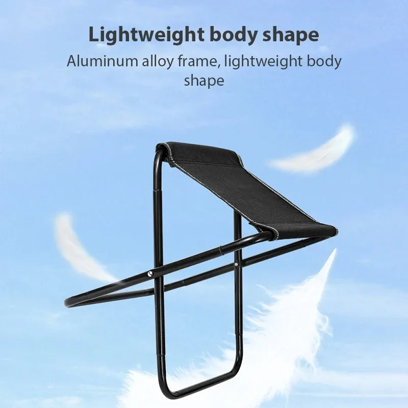 Banco de silla plegable portátil, taburete de pesca, taburete de viaje para acampar, taburetes de caballo, tren, cola de metro, taburetes portátiles, herramienta para exteriores