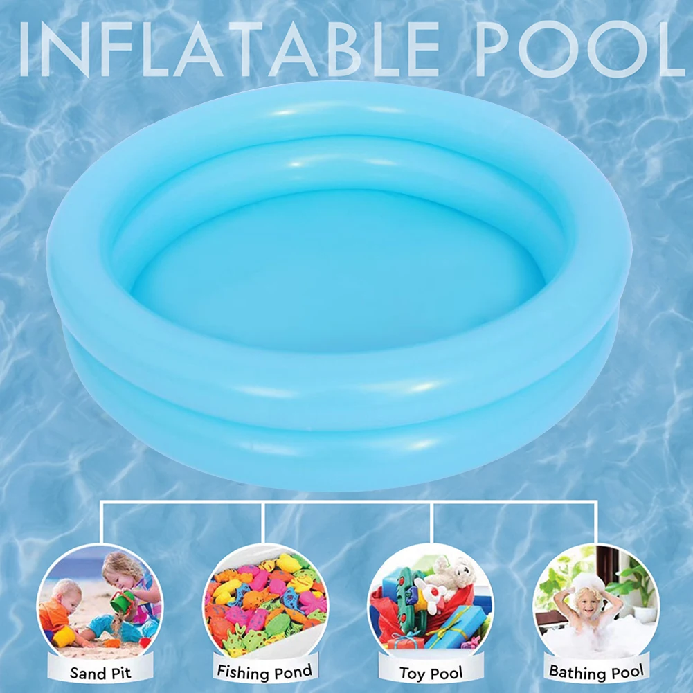 Piscina inflável redonda para bebês e crianças pequenas, pequena piscina portátil, interna e externa, para crianças de 0 a 3 anos