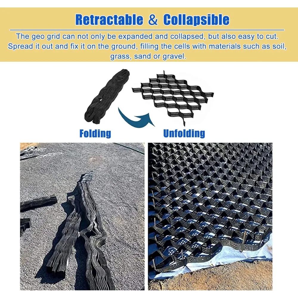 Geogrid for Retaining Wall, Slope Reinforcement Geo Grid/Ground Stabilizer, Soil Block/Gravel Subgrade Work Stabilizer Grid