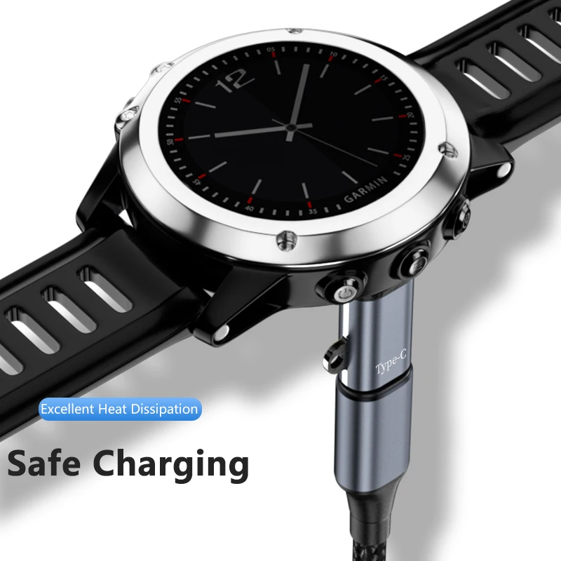 Type C/Micro/Ios Usb Naar 4pin Lader Adapter Connector Voor Garmin Fenix 7/6/5/7x/6x/5x/Venu 2 Plus Horloge Opladen Converter