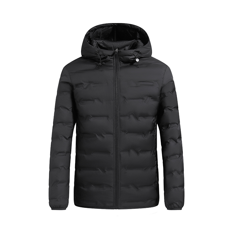 Chaqueta de plumón de pato blanco para hombre, chaqueta acolchada gruesa y cálida a prueba de viento, Parka térmica impermeable con capucha para hombre, Parka térmica de alta calidad para invierno