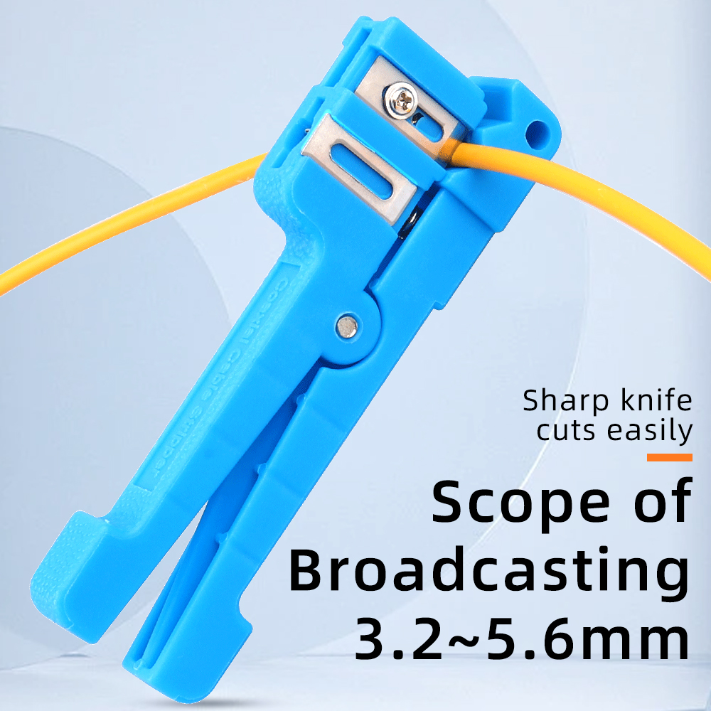 광섬유 케이블 리본 스트리퍼 FTTH 광섬유 스트리핑 3.2~5.6mm 액세스 도구 키트 느슨한 버퍼 튜브 스트리퍼