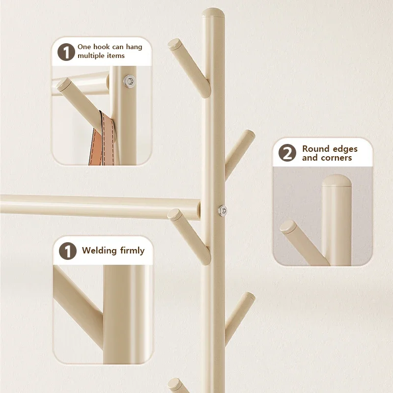 Rack de roupas móvel cabide de chão suporte de armazenamento guarda-roupa chapéu caixa de armazenamento móveis do quarto perchero de torta casaco rack gancho