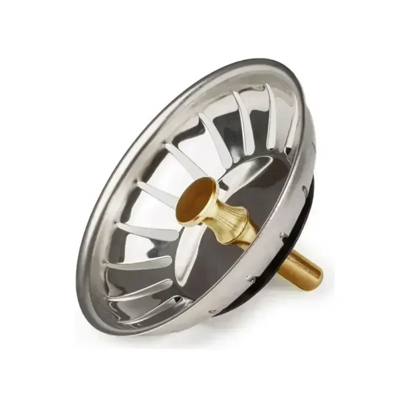 1/2Pcs สแตนเลสสตีลกรอง 80 มม.อ่างล้างหน้า Drainer กรอง Leach Home Waste Plug Stopper กรอง