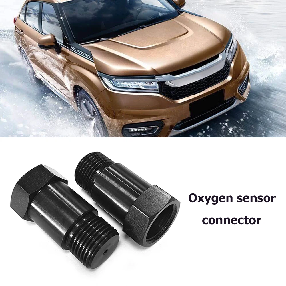 Conectores de Sensor de oxígeno para coche, adaptador de Sensor de O2, M18 x 1,5, sonda Lambda, herramientas negras, accesorios para automóviles