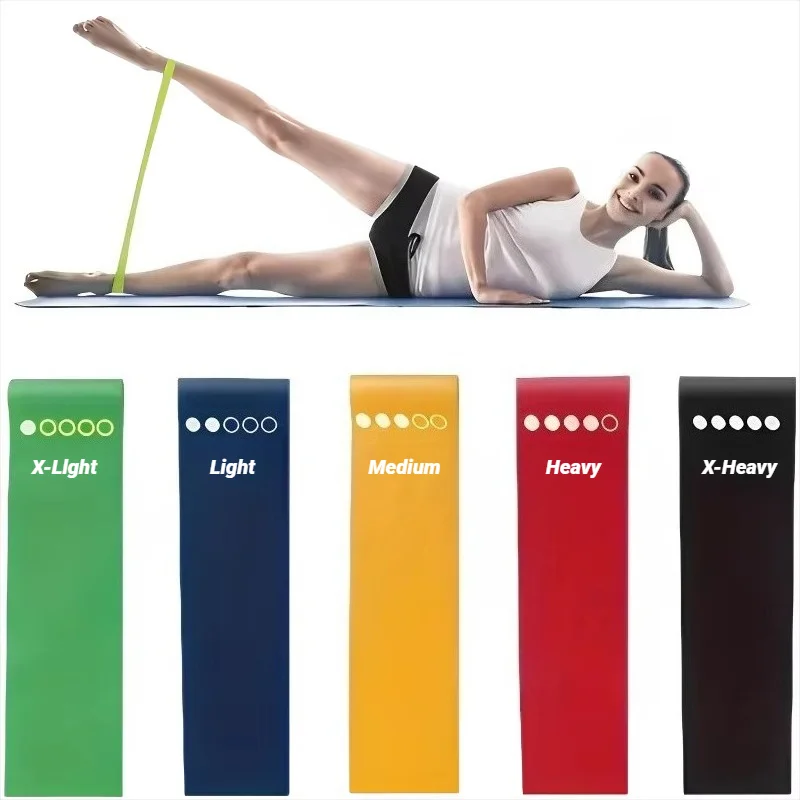 7 pezzi fasce di resistenza Tpe set fitness anello in gomma allenamento per la forza allenamento espansore yoga attrezzatura da palestra elastico portatile pilates