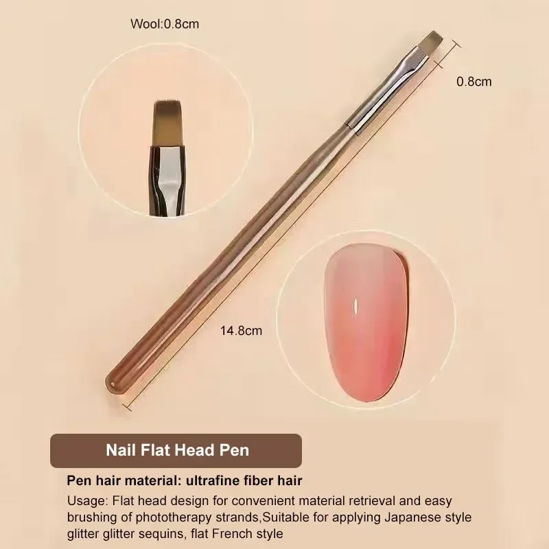 9 szt. UV, pędzle do paznokci żelowych wyściółka ręcznie malowany obrazek pióro do Manicure rysunek akrylowy pędzel do paznokci artystyczny Design narzędzie do malowania do wyświetlania końcówek paznokci