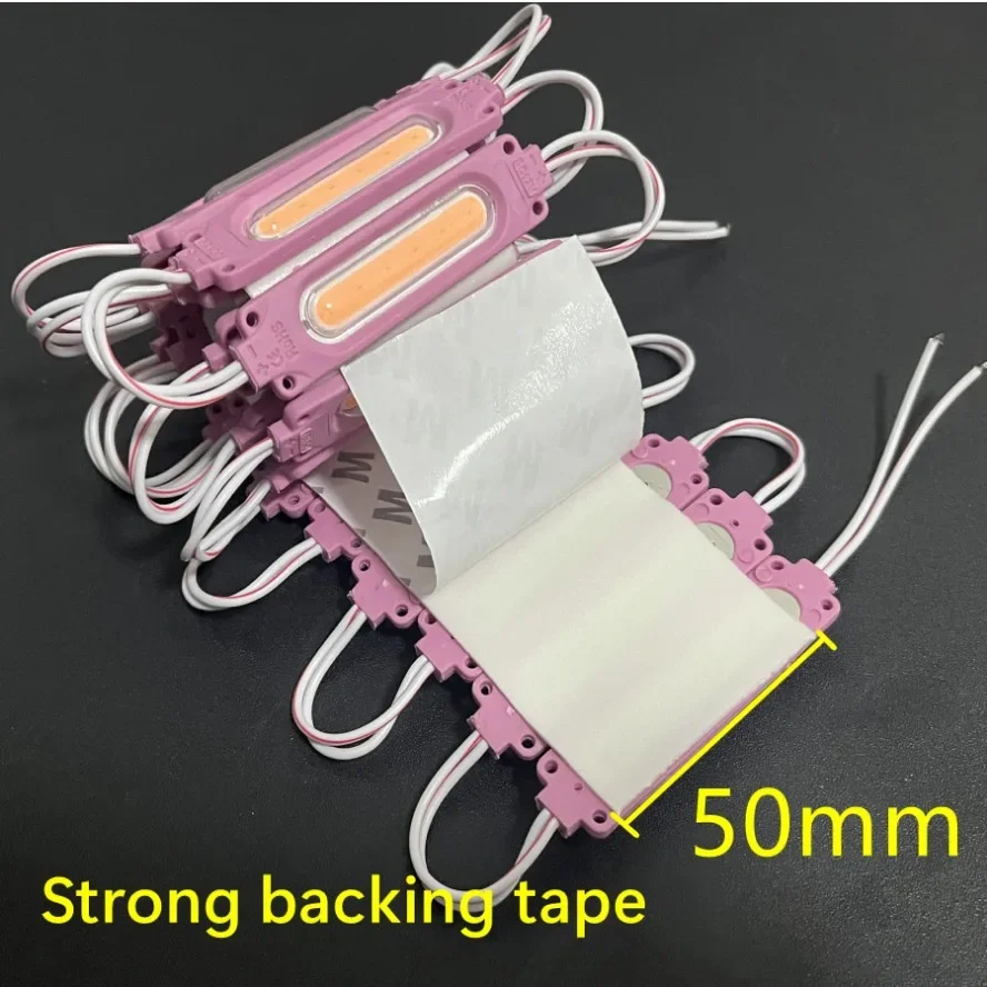 卸売 10 ピース/ロット 12 V マルチカラー Led モジュール COB ライトバックライトショップバナー防水 IP65 クリスマス装飾ウォームホワイト