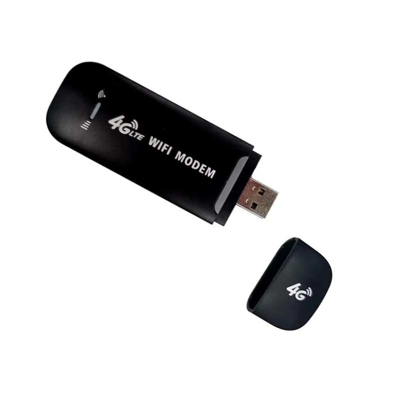 4G LTE USB WiFi Router Mobile Hotspot - Plug & Play Internet Access for up to 10 Users with Easy Micro SIM Insertion