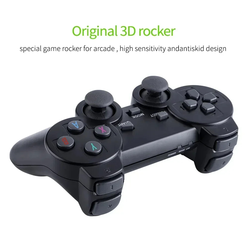 Retro Game Console with Dual Wireless Controllers 20000 Preloaded Games 64GB 4K HDMI Support for TV PC PS1 GBA Emulators