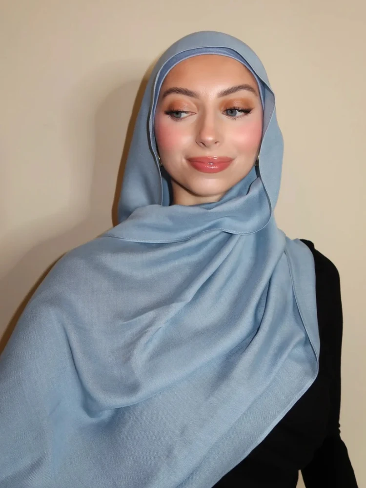 84 Farben Modal Hijab mit Modal Undercap Set Basic Stretchy Pullover Kopftuch Dünn Atmungsaktiv Sonnenschutz Kopfwickel Hijabs Schal