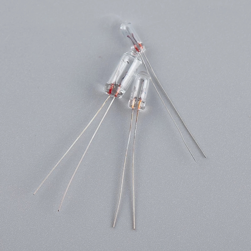 10/25/50 pcs/lot Miniature 0.07A 3mm 4mm 5mm 3 V/6 V/9 V/12 V/24 V Mini lampe ampoule Edison Filament à incandescence riz