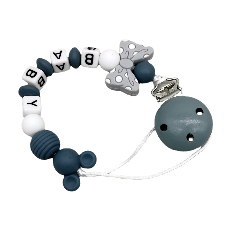 Baby Pacifier Clip Personalize Name Custom Newborn Dummy Nipple Holder Chain Babies Accessories Pendant Teething Toys Chew Gifts