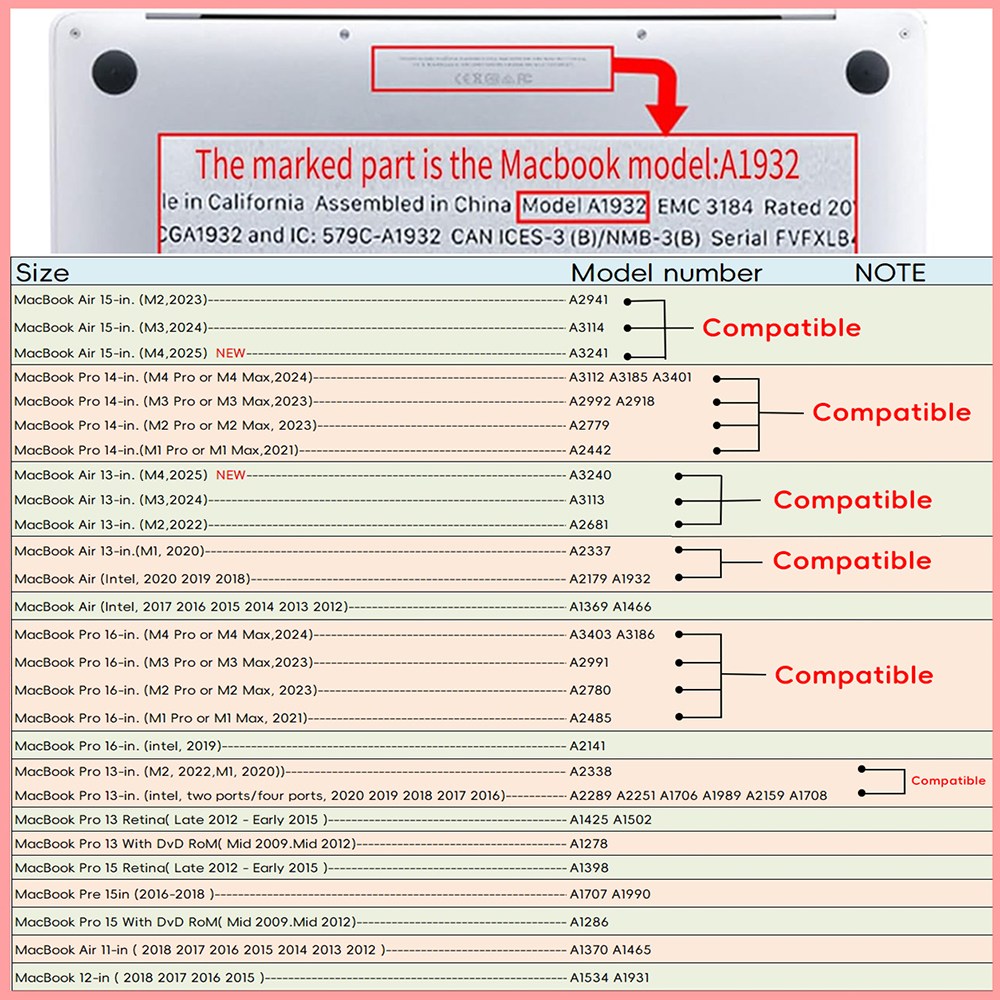 Чехол для ноутбука Macbook Air 13 Чехол M1 2022 M2 Air 15 2023 Pro 14 16 M4 M3 Чехол Mac book Pro 13.3 Funda Matte Hard Shell