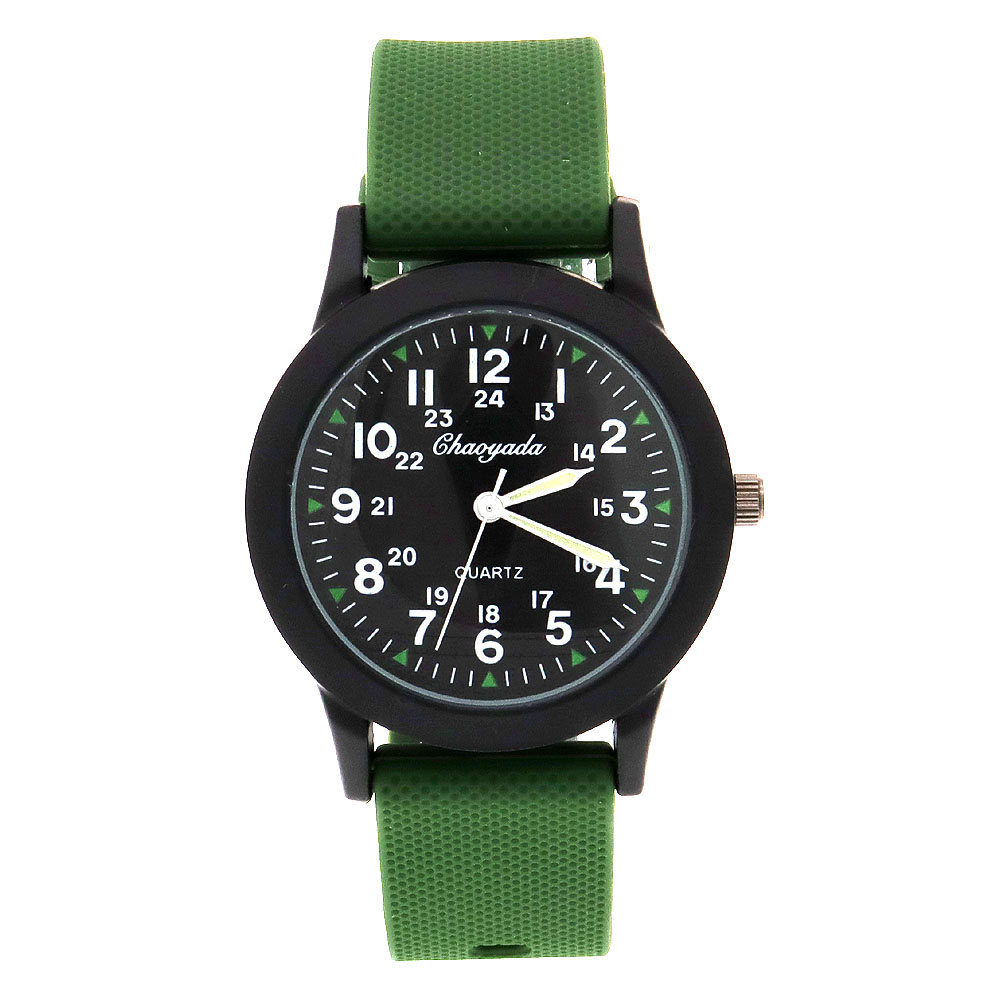 Reloj deportivo de cuarzo para hombre y mujer, cronógrafo de pulsera con batería japonesa, resistente al agua, 12 colores