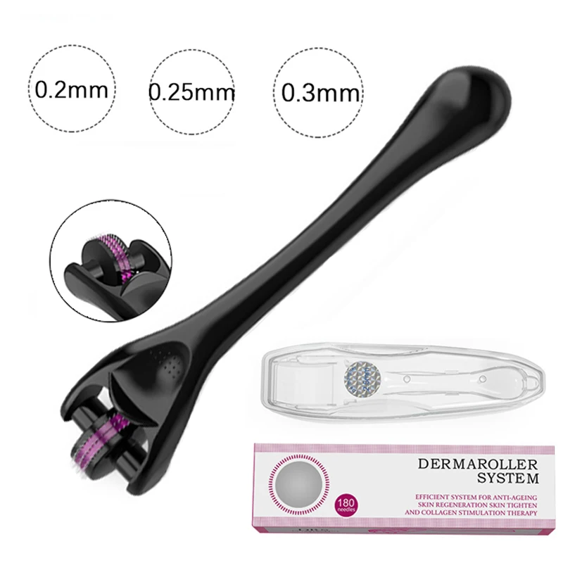 TCMHEALTH 180 Micro Kim Derma Roller Thép Không Gỉ Da Con Lăn Mắt Xóa Nếp Nhăn Collagen Cảm Ứng Da Nâng Điều Trị