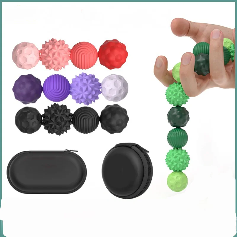 Novo brinquedo de bola magnética de alívio de estresse de borracha durável brinquedo giratório multicolorido novidade relaxar gadget para adultos jovens 2025