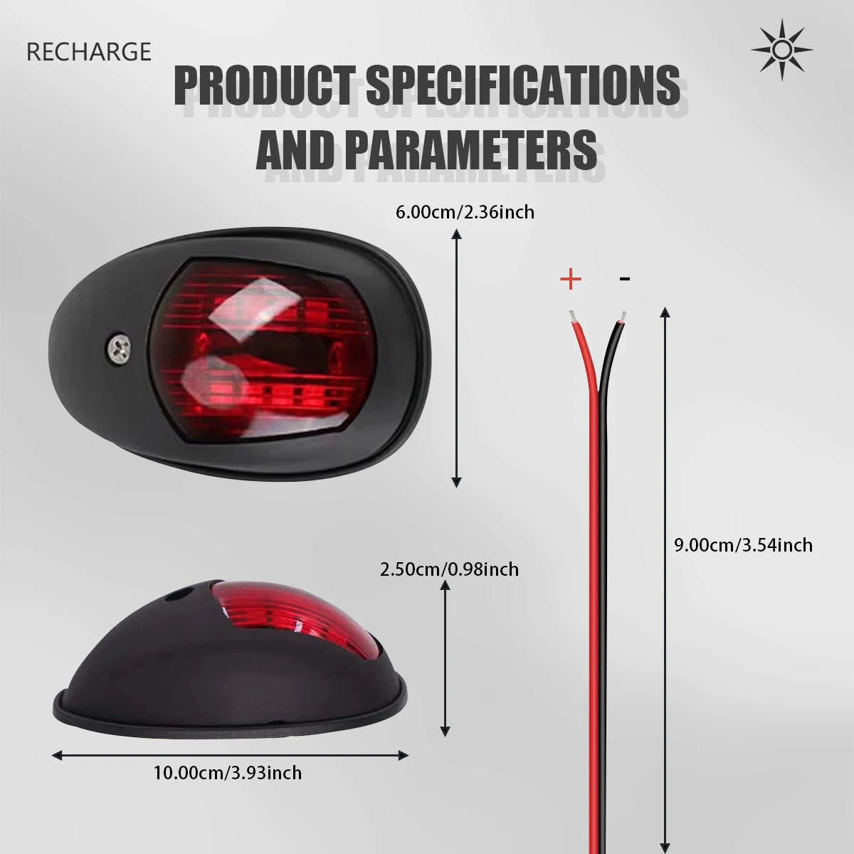 10-30V LED ナビゲーションライト信号警告防水ランプ右舷左舷インジケータマリンボートヨットトラックトレーラーバン