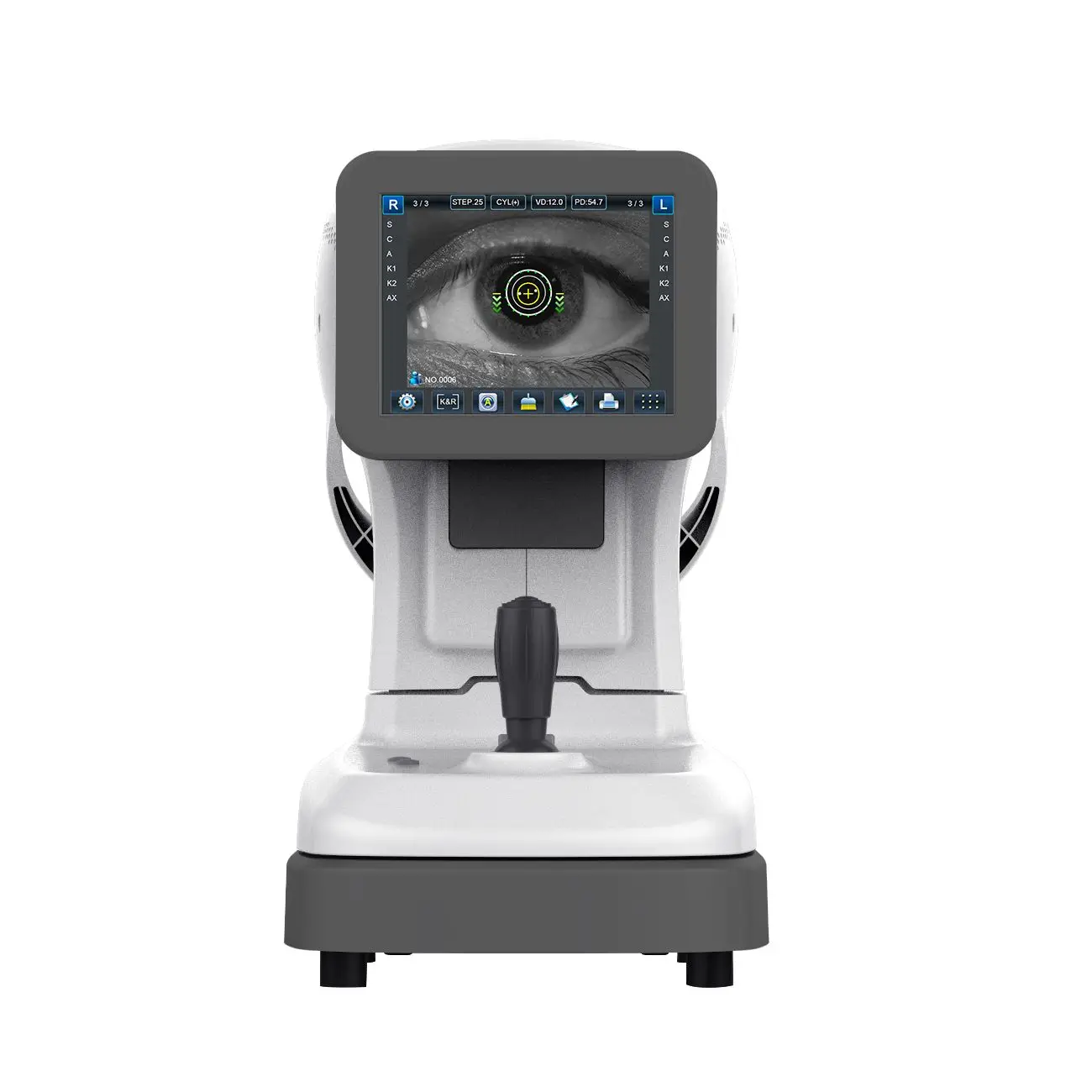 Peralatan Refraktometer Otomatis Layar LCD 8 inci Digital Refraktometer Otomatis Printer PD Peralatan Optik Mata