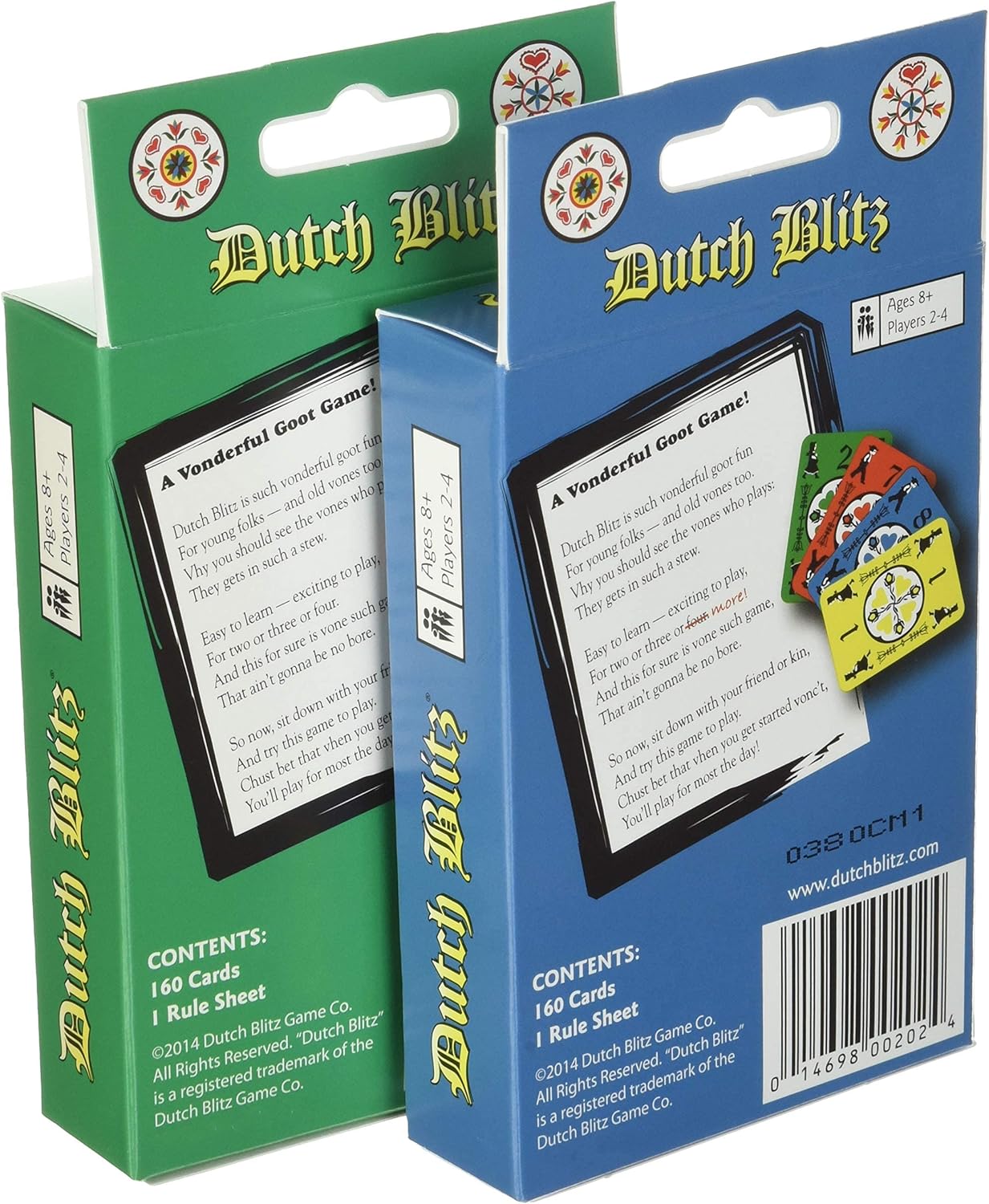 Dutch Blitz: Original and extended combo pack, fast-paced card game suitable for everyone's fun, great family gatherings, combo