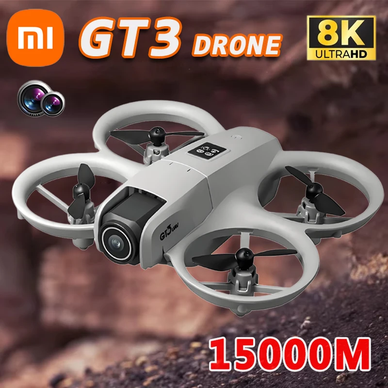 Xiaomi original gt3 drone 8k 5g gps profissional hd fotografia aérea aeronaves de controle remoto hd câmera dupla quadcopter brinquedo uav