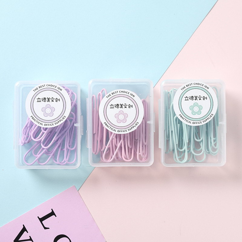 50個28mm金属製ペーパークリップドキュメントブックマークインデックスページペーパーバインダーファイルクリップスクール事務用品文房具アクセサリー