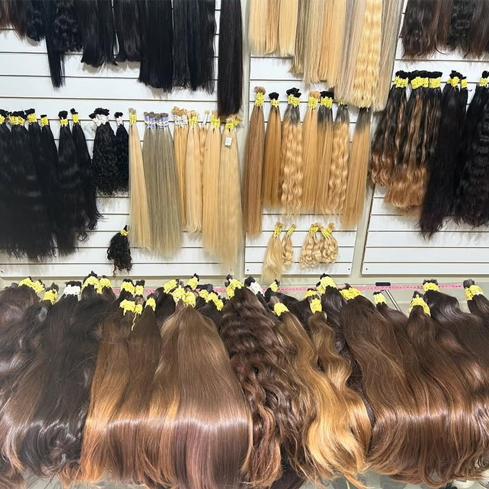 Cabelo de vison em massa solto tecelagem de água profunda virgem atacado quilo 100% natural cru templo indiano ondulado extensões de cabelo humano