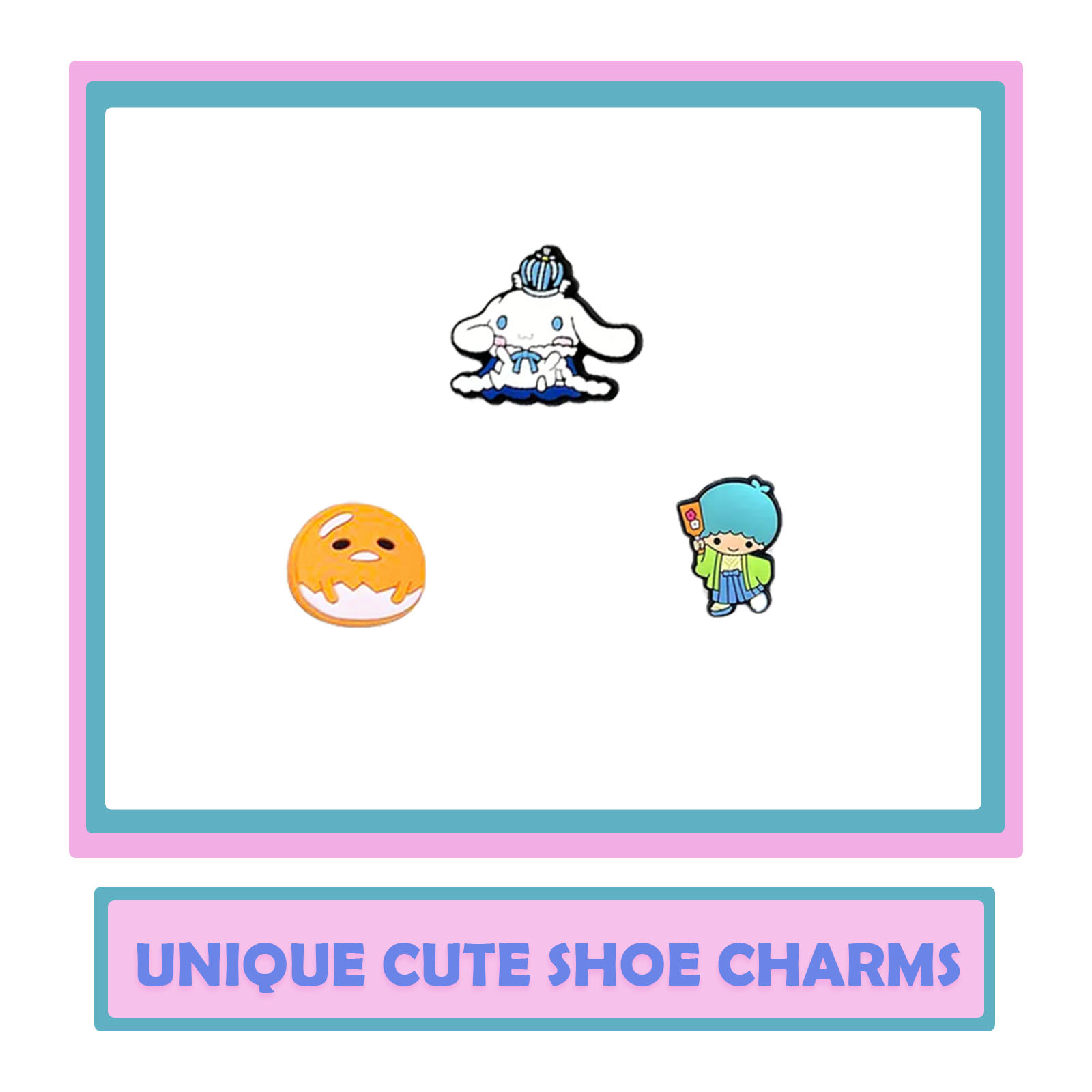 Casuale 10-30 pezzi MINISO Sanrio serie ciondoli per scarpe per sandali scarpe in PVC di qualità premium decorazioni fai da te accessori regalo di Natale