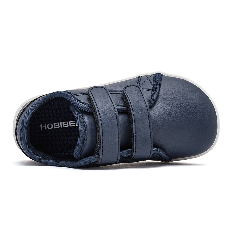 HOBIBEAR Scarpe a piedi nudi per ragazzi e ragazze Scarpe da ginnastica minimaliste con punta larga per bambini Scarpe leggere in pelle artificiale con gancio