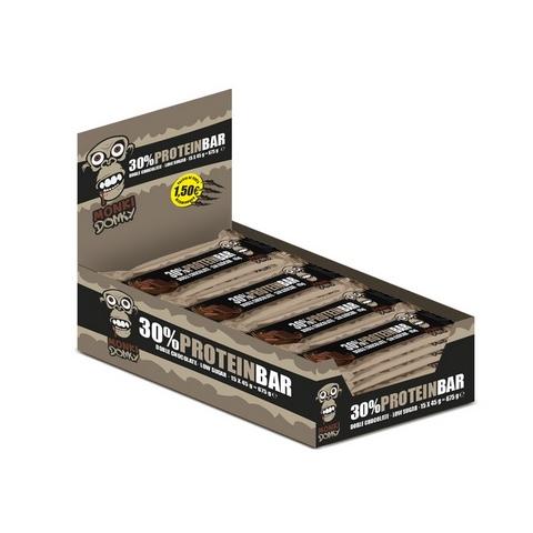 Monki-Donky Protein Bars-15ud Double Sabor Chocolate, Sabor Amendoim, Biscoitos Creme, 45g