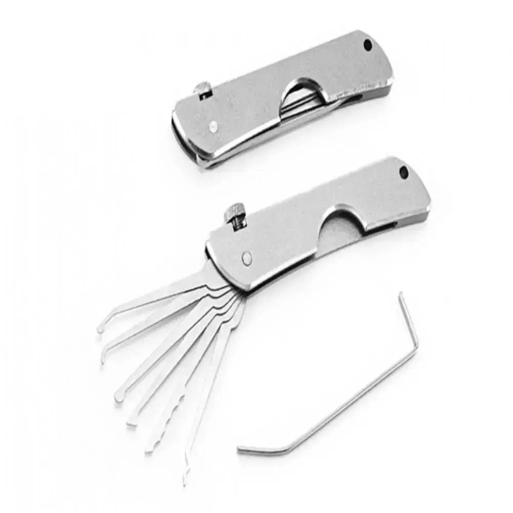 Compact Lock Picking Set Rust-resistant Key Replacement Automotive Pick Hook Professional Versatile Door Open Keys DIY
